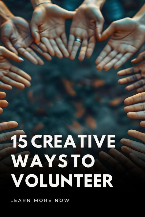 A circle of outstretched hands extends toward the center, surrounding the text "VOLUNTEERS NEEDED" written in bold, white letters. The background is dimly lit, emphasizing the hands and this urgent how-to-be-a-volunteer call for action. Community Volunteering, Volunteer Opportunities, Give Back, Positive Change, Make A Difference, The Community, Success Stories, Hands On, Pet