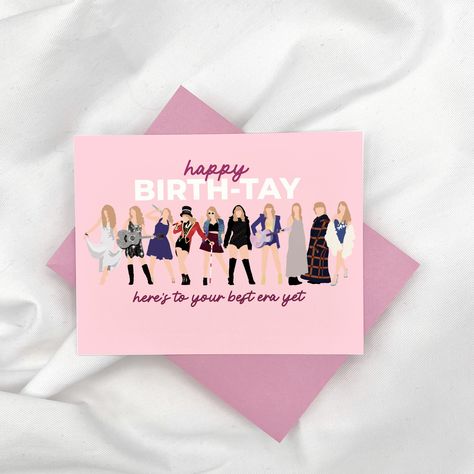 Midnight Outfit, Taylor Swift Birthday Card, Fourteenth Birthday, Funny Laptop Stickers, Taylor Swift Party, Taylor Swift Birthday, Granddaughter Birthday, Happy Birth, Chip Bags