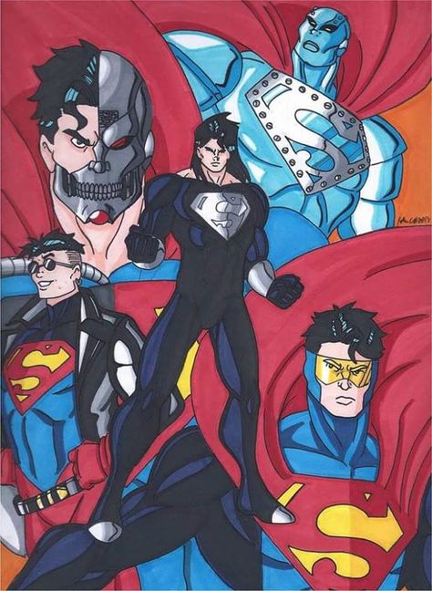 Reign of the Supermen Art by Robert MacQuarrie Interstellar Ship, Reign Of The Supermen, Martha Kent, Superman Comic, Dc Villains, Lex Luthor, Batman V, Clark Kent, Comic Collection