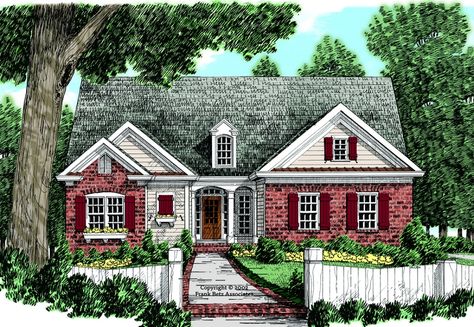 Cape Cod House Plans, Frank Betz, Cape Cod Cottage, Window Box Flowers, Lake House Plans, Cape Cod House, The Suburbs, Built In Desk, House Floor