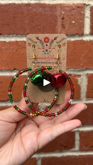 Christmas Beaded Hoop Earrings, Falling For Christmas, Christmas Beading, Christmas Beads, Netflix Film, Christmas Bead, Christmas Bracelet, Lindsay Lohan, Jingle Bell