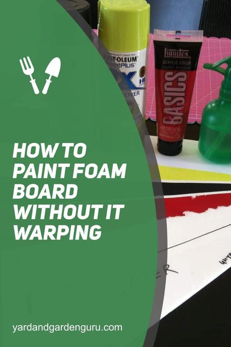 Painted Foam Board, Painting On Foam Board, Foam Poster Board Ideas, Painting Foam Board Insulation, How To Make Foam Board Stand Up, Foam Board Props, Painting Foam Board, Foam Board Crafts Diy, Foamboard Backdrop Diy