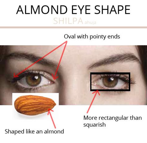 What's Your Eye Shape + Best Makeup for Your Eye Shape – Shilpa Ahuja Almond Eye Shape, Eye Shape Chart, Makeup For Downturned Eyes, Dark Smokey Eye Makeup, Eye Shape Makeup, Almond Eye Makeup, Black Smokey Eye Makeup, Dark Smokey Eye, Wide Set Eyes