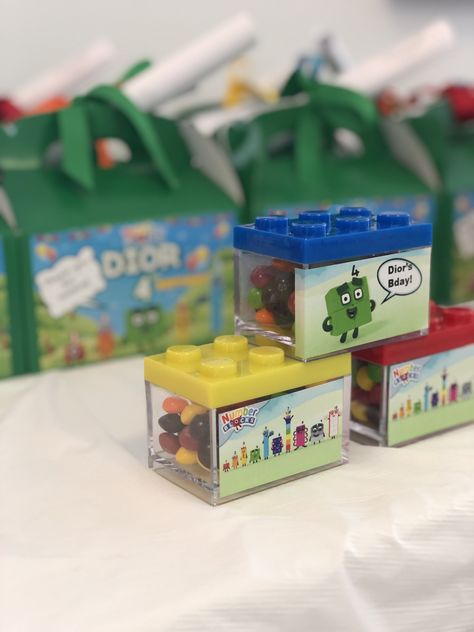 Number Blocks Party Favors, Number Blocks Party Ideas, Number Blocks Birthday Party Ideas, Numberblocks Birthday Party Ideas, Numberblocks Birthday Party Decorations, Number Blocks Theme Party, Number Blocks Birthday Party, Numberblocks Birthday Party, Numberblocks Birthday