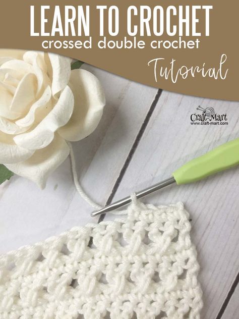 Double Crochet Tutorial, Crochet With Cotton Yarn, Half Double Crochet Stitch, Easy Crochet Baby Blanket, Crochet Chain, Easy Crochet Stitches, Easy Crochet Baby, Crochet Simple, Learn How To Crochet