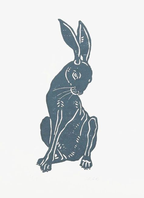 Hare Illustration, 42 Tattoo, Rabbit Clipart, Woodcut Print, Rabbit Tattoos, Rabbit Illustration, Linocut Art, Woodcuts Prints, Rabbit Art