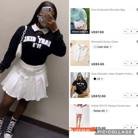 Back To School Outfits Bodysuit, Shein Back To School Outfits Summer, Shien Clothes Outfits School, Comfy Shein Outfits, Temu Outfits For School, Cute Shien Outfit For School, Shown Outfits, Lovelywholesale Outfits, Cute Cheap Shein Outfits