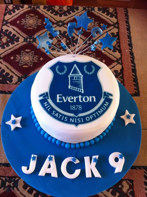 Jack's Everton Cake Everton Cake Ideas, Everton Cake, Boy Cakes, 80 Birthday Cake, Football Cake, Birthday Cakes For Men, Everton Fc, Bday Cake, Cakes For Men