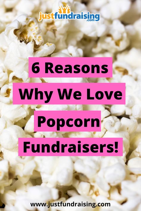 We wrote a blog post all about our love for popcorn and popcorn fundraisers! We summarized the 6 main reasons popcorn makes great fundraisers at the bottom of the blog post AND found some cool facts about Cracker Jack. Click through to read! #popcornfundraisers #bestfundraisingideas #schoolfundraisers #teamfundraisers #sportsfundraisers #easyfundraisingideas #fundraisingideasfor2021 #PTAfundraisingideas #justfundraising Popcorn Fundraiser, Pta Organization, Sports Fundraisers, Pta Fundraising, Easy Fundraisers, Fun Fundraisers, Cool Facts, Popcorn Balls, Best Popcorn