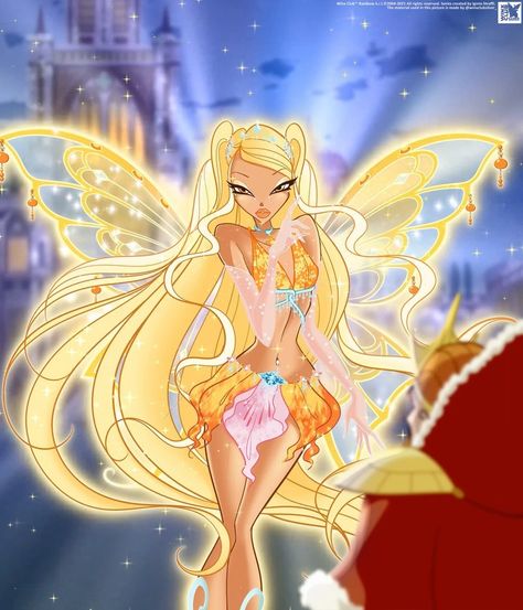 Winx Stella, Sparkle Outfit, Klub Winx, Fairy Stickers, Les Winx, Fairy Artwork, The Fairy, Beautiful Fantasy Art, Halloween Disfraces