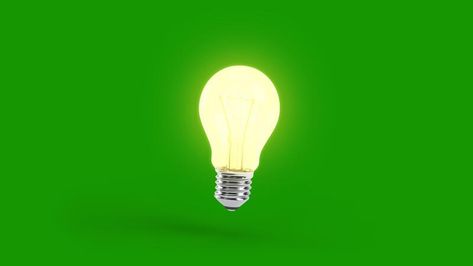 Realistic Light Bulb animation on a green screen. Light Bulb animation with key color. Chroma color. Bulb Animation, Chroma Key Photography, Funny Short Video Clips, Green Background Video, Amazing Nature Photography, Chroma Key, Funny Short, Green Screen, Video Clips