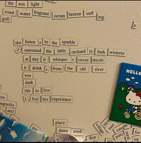 First College Apartment, Words Aesthetic, Magnetic Poetry, Interior Concept Art, Experiential Design, Mtv Cribs, Rural Land, College House, Villain Quote