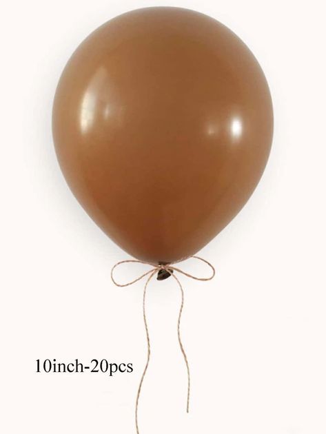 20pcs Solid Color Balloon | SHEIN USA Shaped Cookie, Color Marron, Latex Balloons, Dusty Pink, 2nd Birthday, 10 Inch, Cocoa, Christmas Bulbs, Balloons