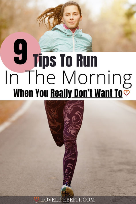 You don't need to be a morning person to run in the morning. These tips will make morning runs not just possible but even enjoyable. Find out how to make running part of your healthy morning routine. Nail your morning run routine and you'll start to love getting up for an early morning run. Just think about those epic sunrises! Motivation To Run In The Morning, Benefits Of Running In The Morning, Morning Run Routine, Early Morning Workout Routine, Morning Run Aesthetic, Run Routine, Sunrise Run, Running In The Morning, Running Breathing