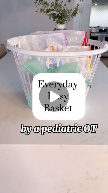 YoureverydayOT on Instagram: "👏🏻 Your everyday busy basket!   ❤️ provides simple yet effective developmental activities your child will love   🔗Comment “BUSY BASKET” and I will send a link to all items directly to your DMs or click the link in my BIO!  #occupationaltherapy #momsofinstagram #toddlersofinstagram #stayathomemom #finemotor #busybag" Busy Bins Elementary, Busy Baskets For Toddlers, Toddler Activity Bins, Toddler Busy Activities, Morning Basket Ideas Toddlers, Dollar Tree Toddler Activities, Busy Bags For Toddlers, Quiet Boxes, Developmental Activities