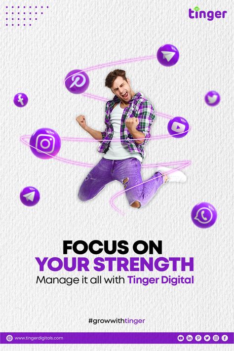 Focus on your strength Manage it all with Tinger Digital 

#socialmedia #marketing #socialmediamarketing #digitalmarketing #instagram #branding #business #marketingdigital #seo #design Tinger Digital, Seo Design, Instagram Branding Design, Adobe Illustrator Graphic Design, Photoshop Design Ideas, Instagram Branding, Branding Business, Social Media Marketing Services, Photoshop Design