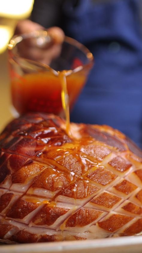 Whiskey Old Fashioned Ham – Gabriel Lewis Hickory Ham Recipes, Whiskey Ham Glaze, Tavern Ham Recipe, Old Fashion Ham, Whiskey Glaze Recipe, Hickory Ham, Old Fashioned Ham, Ham Sauce, Brown Sugar Ham