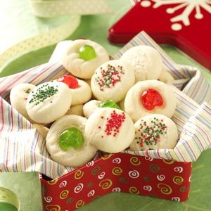 Whipped Shortbread Recipe from Taste of Home -- shared by Jane Ficiur of Bow Island, Alberta Whipped Shortbread, Whipped Shortbread Cookies, Shortbread Recipe, Shortbread Recipes, Xmas Cookies, Christmas Cooking, Tea Cakes, Shortbread Cookies, Holiday Cooking