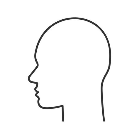 Outline Of Head Drawing, Human Side View Drawing, Human Face Illustration, Human Profile Drawing, Drawing Of A Side Profile, Human Head Side View, Human Side Profile Drawing, Head Side Profile Drawing, Human Side Profile