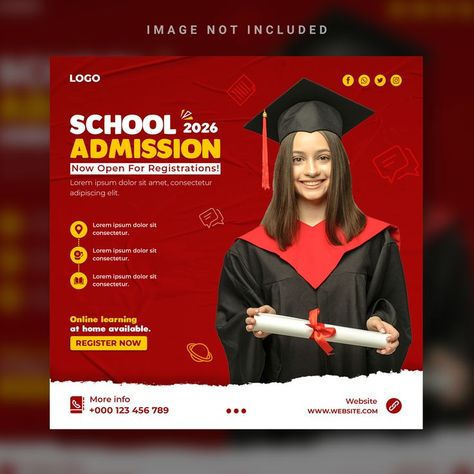 -Let's Talk About Your Project- EMAIL; Brandas444@gmail.com WHATSAPP: +923122118233 #Freepik #Post #Social #Banner #Flyer #Template #Poster #Design #Templates #Advertisement # Media #Feed College Banner, Social Media Campaign Design, Free Social Media Templates, College Poster, Motion Graphics Typography, Academy Logo, Poster Design Layout, Flyers Design, Food Banner