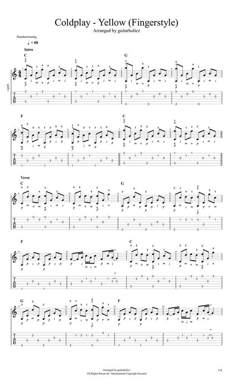 Guitar Sheet Music Fingerstyle, Easy Fingerstyle Guitar Tab, Song Tabs Guitar, Sparks Coldplay Guitar Chords, Easy Fingerstyle Guitar Songs, Guitar Tab Music, Guitar Fingerstyle Tab, Fingerstyle Guitar Tabs, Come As You Are Guitar Tab