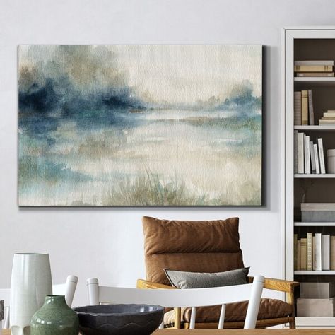 Wall Scapes, Navy Blue Wall Decor, Rectangular Painting, 2023 Decor, Abstract Inspiration, Beachy Style, Canvas For Beginners, Crayon Box, Watercolour Inspiration