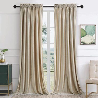 Champagne Curtains, Golden Curtains, Valances For Living Room, Half Price Drapes, Pocket Window, Gold Curtains, Curtains For Bedroom, Darkening Curtains, Velvet Curtains