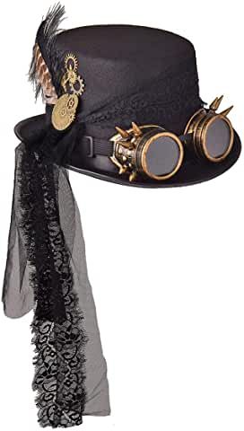 Stream Punk Costumes, Steam Punk Diy Costume, Steam Punk Cowboy, Steam Punk Top Hat, Steampunk Top Hat Women, Steampunk Hats Women Diy, Steam Punk Witch, Steam Punk Fashion Women, Steam Punk Outfits Women