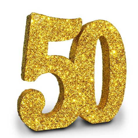 PRICES MAY VARY. 50th Birthday Decoration: This sparkling table decoration is perfect as the centerpiece for a 50th birthday party and is also an ideal prop for taking memorable photos. Exquisite Design: The glittery numbers with glitter all over, reflecting various colors of light and providing a 360-degree display. The numbers create a vibrant party atmosphere, making your party more unique and eye-catching. Usage Scenarios: It can be used for a 50th birthday gathering or as decoration for a 5 50th Anniversary Party Decor, 50th Birthday For Men, 50th Birthday Party Centerpieces, 50th Birthday Candles, Degree Display, Birthday Gathering, Anniversary Centerpieces, 50th Birthday Centerpieces, 50th Anniversary Decorations