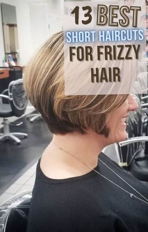 15 Best Low Maintenance Haircuts for Frizzy Hair Frizzy Bob Hairstyles, Short Hair For Frizzy Thick Hair, Short Hair Styles For Frizzy Hair, Short Hair Styles For Thick Frizzy Hair, Short Hairstyle Women Frizzy Hair, Hair Styles For Short Frizzy Hair, Short Hairstyles For Frizzy Wavy Hair, Short Hair For Frizzy Hair, Short Frizzy Hair Haircuts