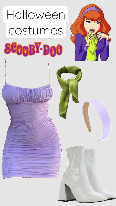 #daphne #halloweencostume Scooby Doo Disfraz, Daphne Halloween Costume, Daphne Scooby Doo, Tinkerbell Halloween Costume, Velma Costume, Scooby Doo Costumes, Daphne Scooby Doo Costume, Badass Halloween Costumes, Scooby Doo Halloween