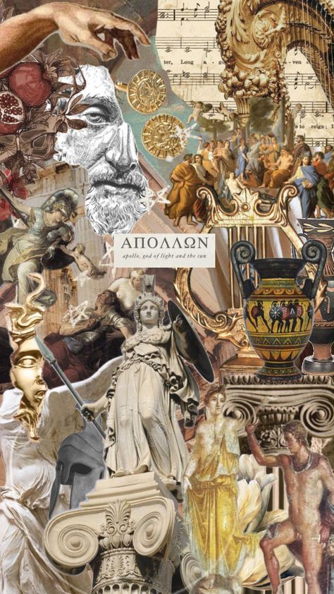 As if replicating the ancient tapestries of myth and legend just as the Greeks once did, this collage represents those very whispers of gods and echoes of heroes. 🏛️🏺 #fyp #greekmythology Greek Collage, The Greeks, Greek Myths, Greek Mythology, Ancient Greek, Mood Board, Tapestry, Collage