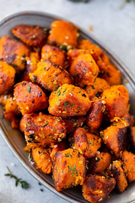 Potato Diet, Best Side Dish, Oh Sweet Basil, Crispy Sweet Potato, Sweet Basil, Best Side Dishes, Sweet Potato Recipes, Roasted Sweet Potatoes, Roasted Potatoes