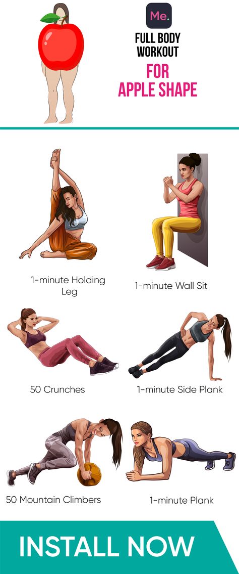 Different types of the body need different workouts to be more effective!!! Follow the link and create your incredible body with easy exercises!! #fatburn #burnfat #gym #athomeworkouts #exercises #weightlosstransformation #exercise #exercisefitness #weightloss #health #fitness #loseweight #workout Apple Body Workout, Apple Body Type, Apple Body Shapes, Easy Exercises, Pilates Training, Apple Shape, Hiit Training, Body Workout, Healthy Body