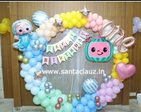 Baby Birthday Party Theme, Coco Melon, Luxury Kids Bedroom, Ring Decoration, Cocomelon Birthday, Baby Birthday Decorations, Baby Birthday Party, Baby Cake, Baby Birthday