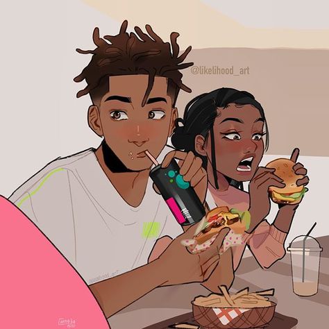 African Anime, Likelihood Art, Boy Couple, Anime Boy, Anime, White, Black, Instagram, Art