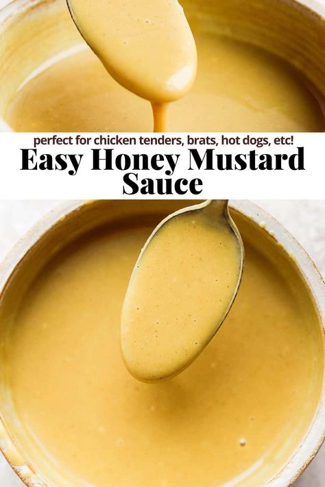 Honey Mustard Sauce Recipe, Mustard Sauce Recipe, Honey Mustard Recipes, Homemade Honey Mustard, Mustard Recipe, Honey Mustard Dressing, Marinade Sauce, Honey Mustard Sauce, Gravy Sauce