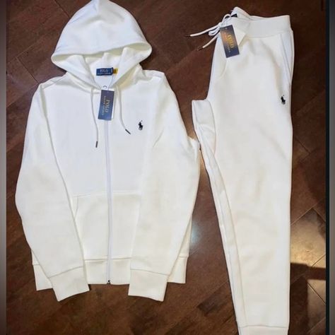 Brand new white polo tracksuit size S but it’s actually size M, it fits like M White Polo Tracksuit, Polo Tracksuit Women, Polo Tracksuit, Polo Ralph Lauren Tracksuit, Ralph Lauren Tracksuit, White Tracksuit, Designer Tracksuits, Guys Fits, Latina Outfits