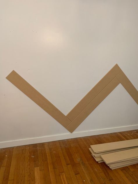 DIY Herringbone Accent Wall Tutorial — _ Herringbone Feature Wall, Herringbone Wood Wall, Accent Wall Tutorial, Herringbone Accent Wall, Ways To Give Money, Basement Redo, Herringbone Wall, Feature Wall Design, Crazy Houses