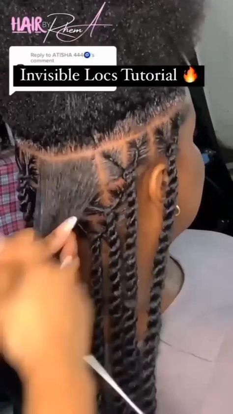 Braids By Africans, Braided Hairstyles With Chopsticks, Easter Outfits Black Women Church, How To Do Different Braids, How To Do Barrel Twist Locs, Flat Twist Braids, Twist With Weave, Simple Braiding Hairstyles, Invisible Locs Tutorial