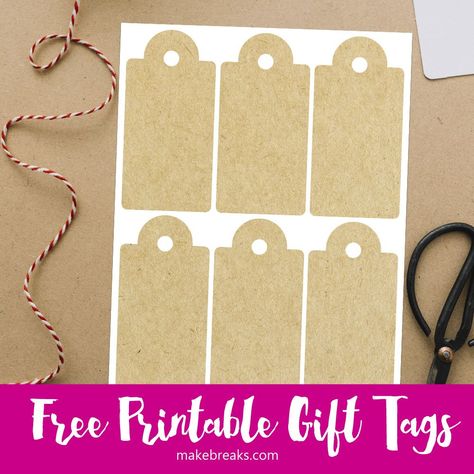 Kraft paper style gift tags, free to download Gift Box Templates, Gift Bag Templates, Box Templates, Convention Gifts, Free Printable Gifts, Free Printable Letters, Printable Gift Tags, Free Printable Gift Tags, Birthday Gift Tags