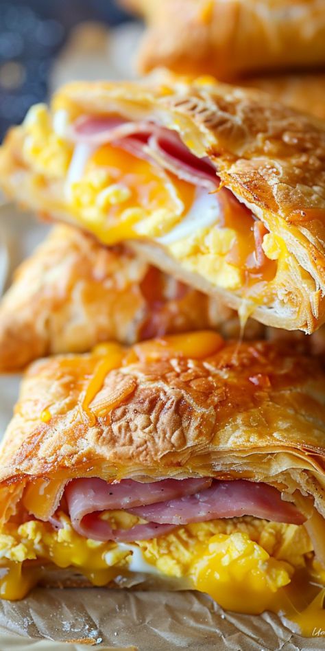 Homemade Breakfast Hot Pockets [45 Minutes] – Chasety Puff Pastry Breakfast Pockets, Breakfast To Impress, Breakfast Hot Pocket, Eastern European Breakfast, Hardy Breakfast Ideas, Bagels Breakfast Ideas, Non Traditional Breakfast Ideas, Breakfast Recipes To Go, Nice Breakfast Ideas