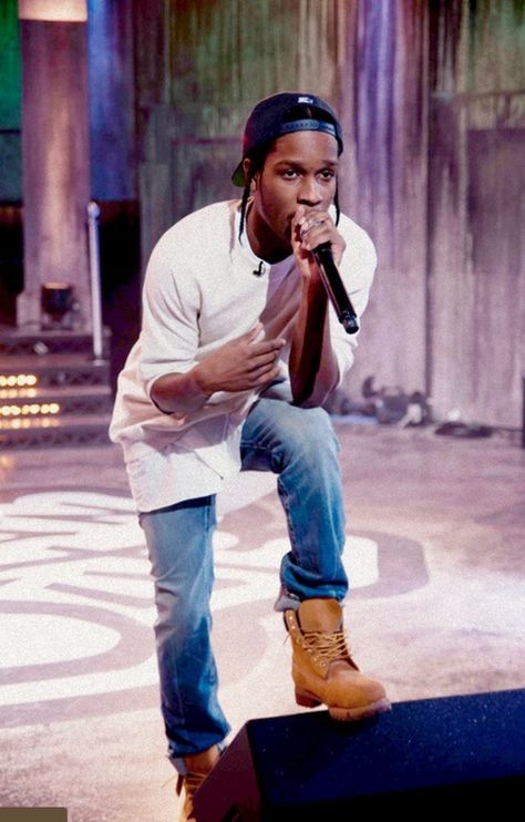 ASAP rocky in Timberland boots. Asap Rocky, Rocky, A Man, Boots, A$ap Rocky