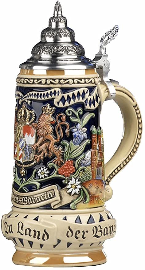 German Cusine, Custom Beer Glasses, German Beer Mug, German Beer Steins, American Beer, Neuschwanstein Castle, German Beer, Vintage Beer, Beer Stein