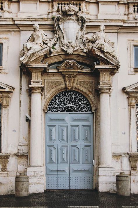 Paris. When One Door Closes, Cool Doors, Front Entrance, Old Door, Blue Door, Old Doors, Architecture Old, Unique Doors, Beautiful Doors