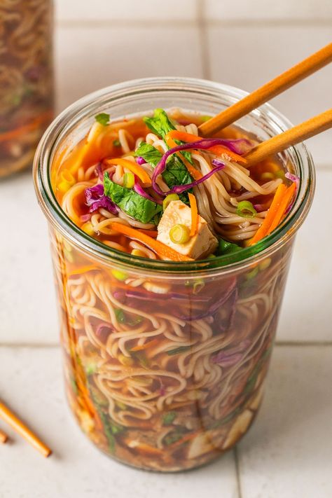 Healthy Homemade Cup of Noodles {gluten free} - Unbound Wellness Freezer Desserts Recipes, Gluten Free Ramen Noodles, Cup Of Noodles, Unbound Wellness, Breakfast Appetizers, Soup Base, Healing Recipes, Aip Recipes, Cup Noodles