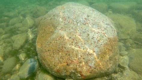 How Michigan man found big pudding stone rock in Lake Huron Pudding Stones Michigan, Lake Michigan Stones, Pudding Stone, Michigan Rocks, Super Bowl Commercials, Rock Tumbler, Rock Hunting, Petoskey Stone, Old Rock