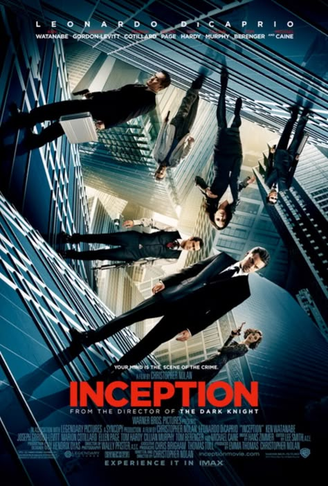 Inception Movie Poster, توم هاردي, Leonardo Dicaprio Inception, Inception Movie, Tom Berenger, The Wolf Of Wall Street, Zombie Land, Legendary Pictures, Ellen Page