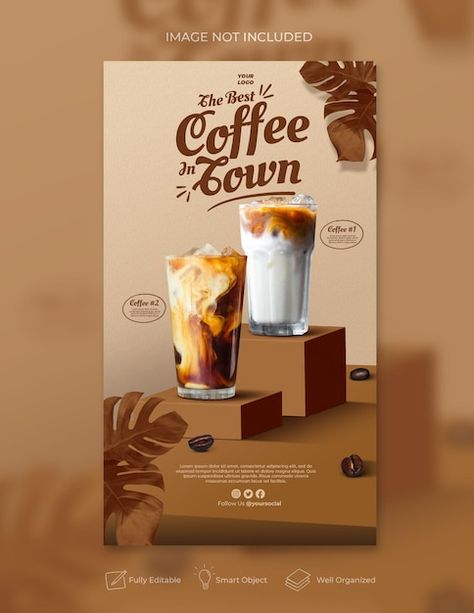 Coffee Shop Banner Design Ideas, Coffee Shop Flyer Design, Coffee Promotion Design, Coffee Banner Design, Coffee Social Media Design, Coffee Social Media Post, Facebook Ads Inspiration, Coffee Social Media, Banner Coffee