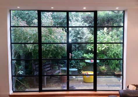 Crittall Windows Crittall Windows, Crittall Doors, Crittal Doors, Aluminium French Doors, Crittal Windows, Steel Doors And Windows, Glass Extension, Steel Windows, French Windows